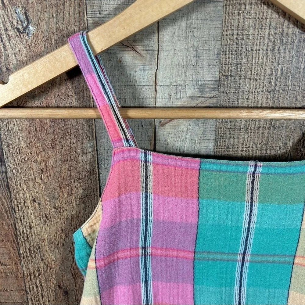 Gap Kids Madras Plaid Sundress Large 10-11Y Cotton Summer Dress Girls Casual